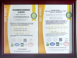 广东冠鸿-职业健康安全管理体系认证证书